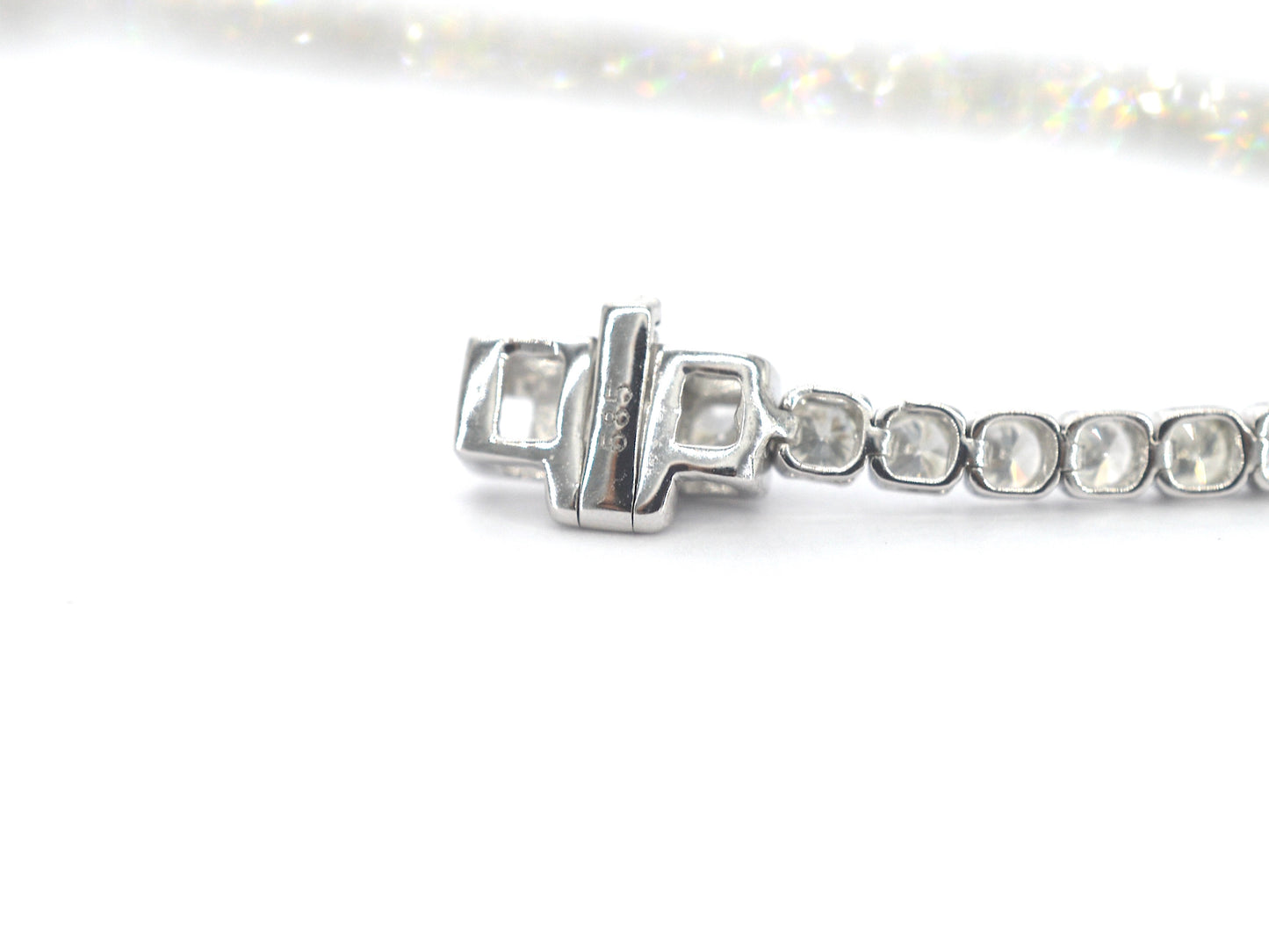 Witgouden tennisarmband met diamanten 3.00 carat