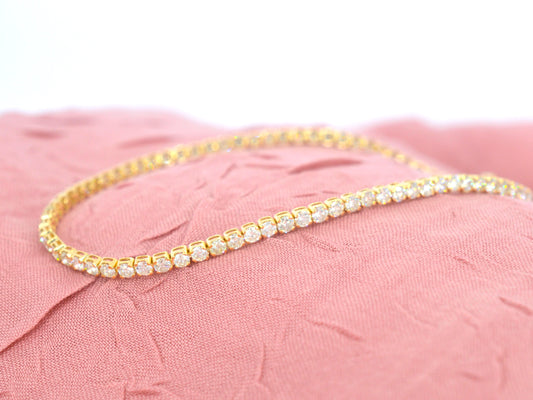 Gouden tennisarmband met diamanten 3.00 carat