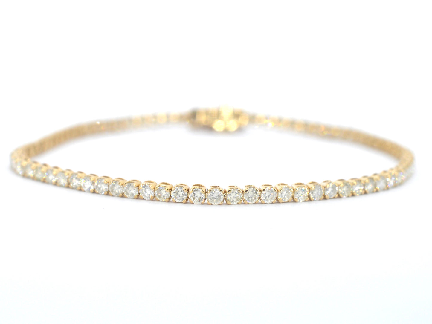 Gouden tennisarmband met diamanten 3.00 carat