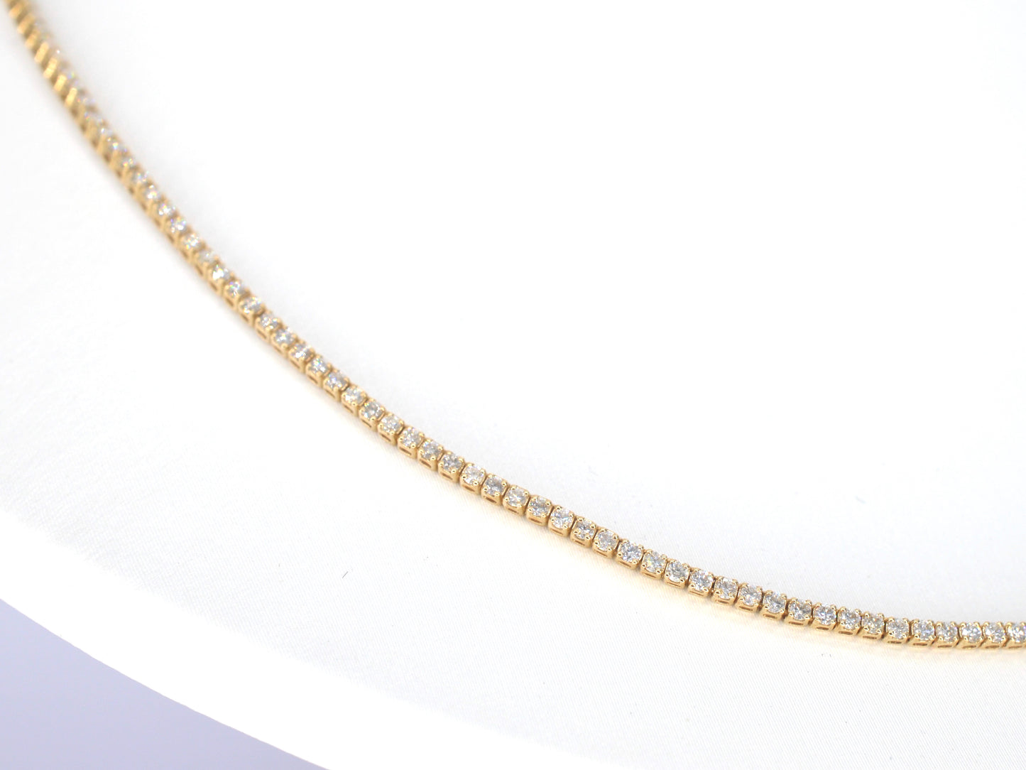 Gouden tenniscollier met diamanten 3.00 carat