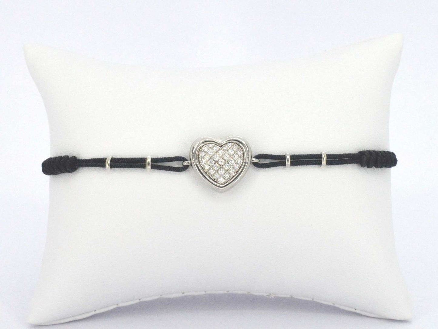 Gouden hart armband met diamanten