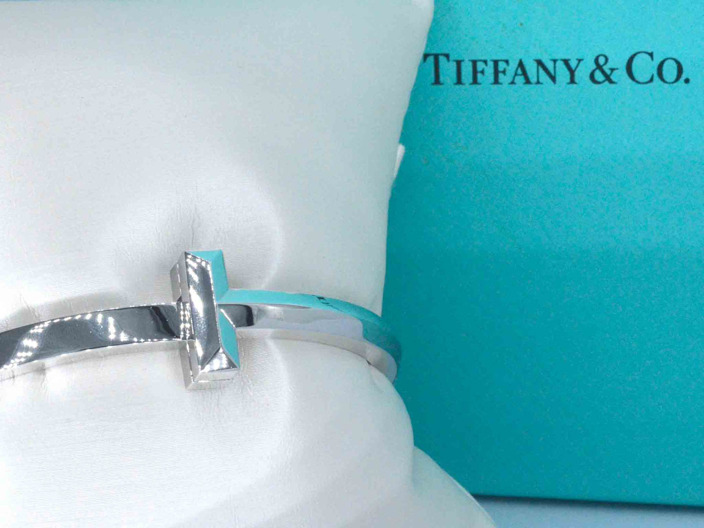 Tiffany & Co - Tiffany T witgouden armband 3120-7