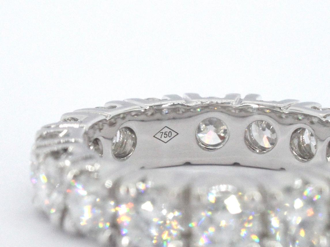 Exclusieve witgouden alliance ring met zeer hoge kwaliteit aan diamanten