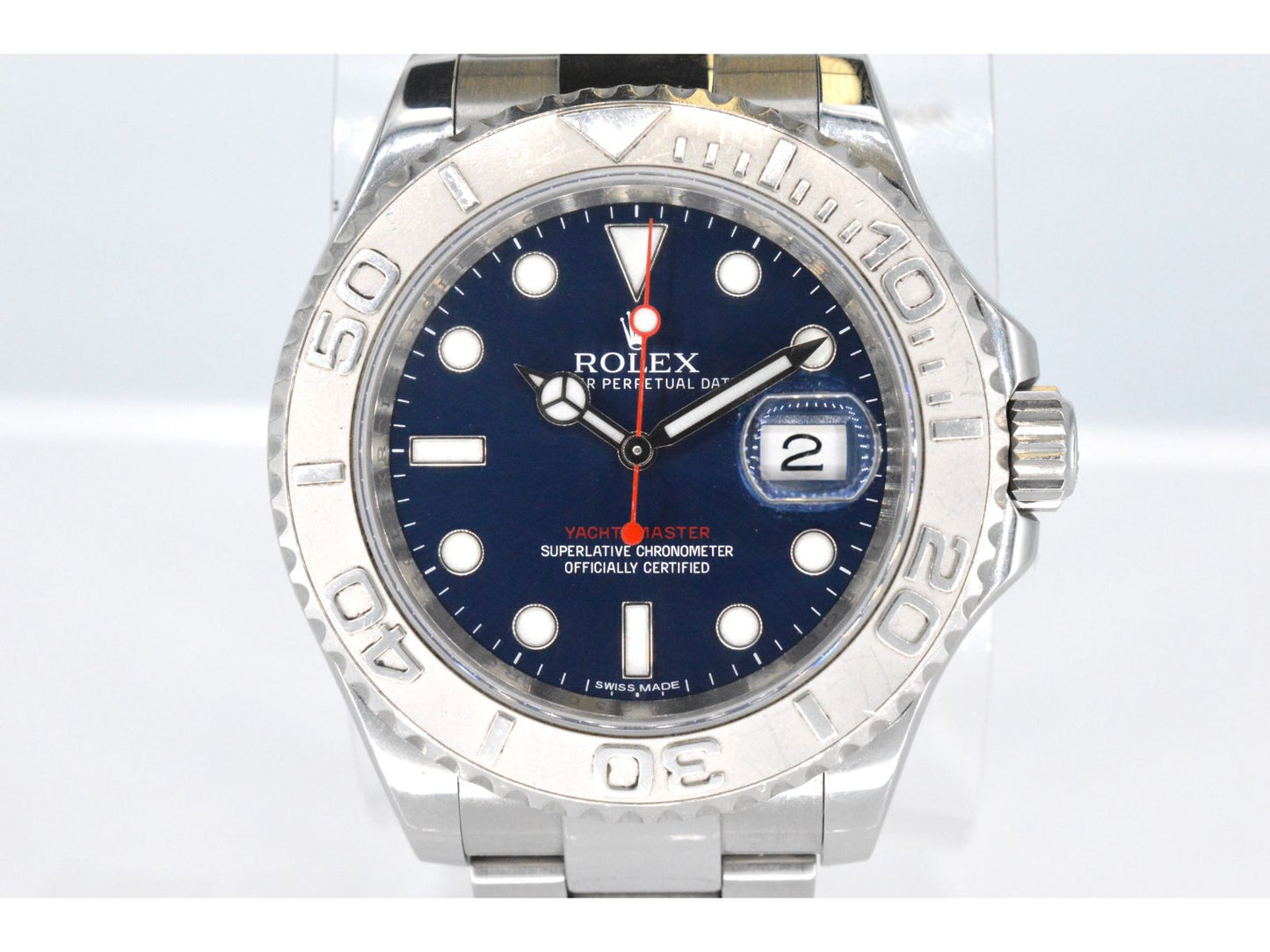 Rolex Yacht-Master 116622 platinum dial