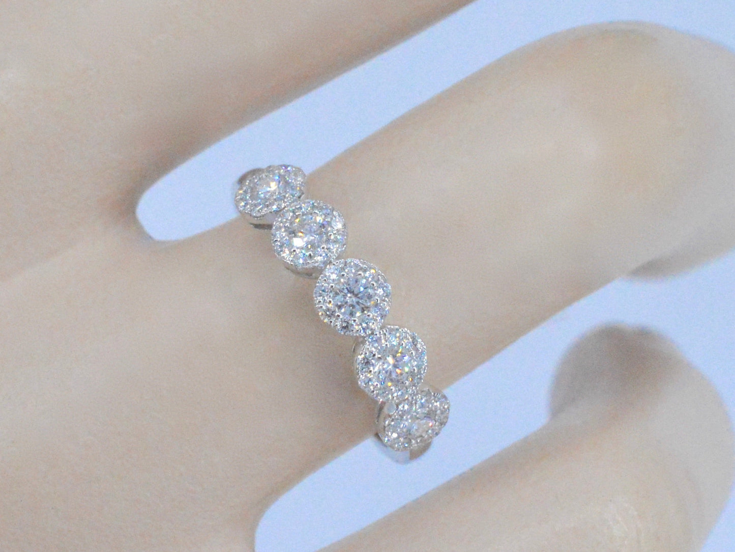 Witgouden ring met diamanten 1013-1