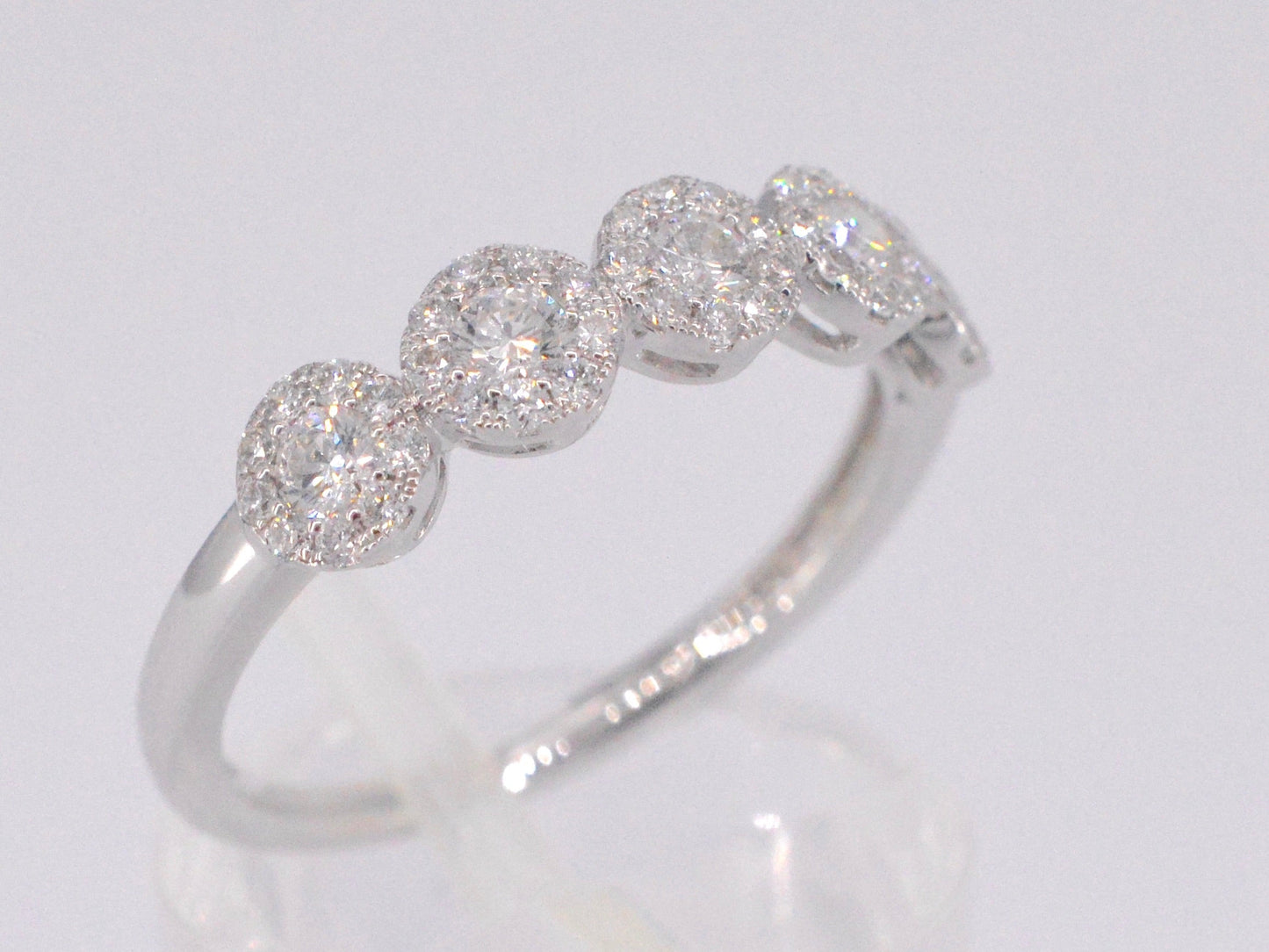 Witgouden ring met diamanten 1013-4