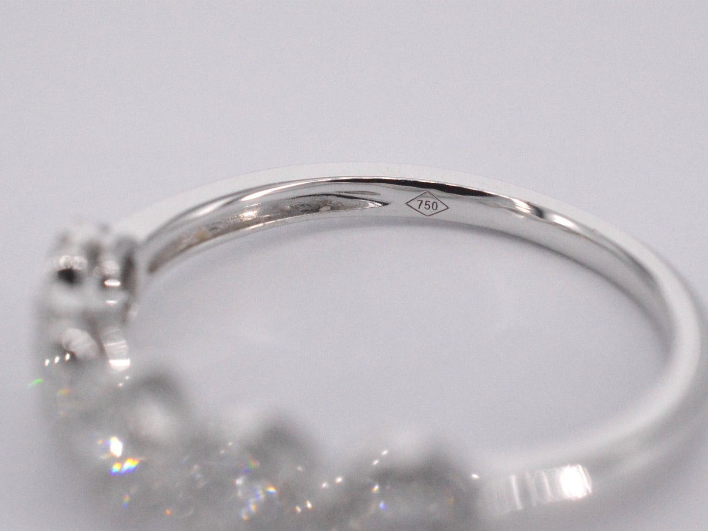 Witgouden ring met diamanten 1013-7