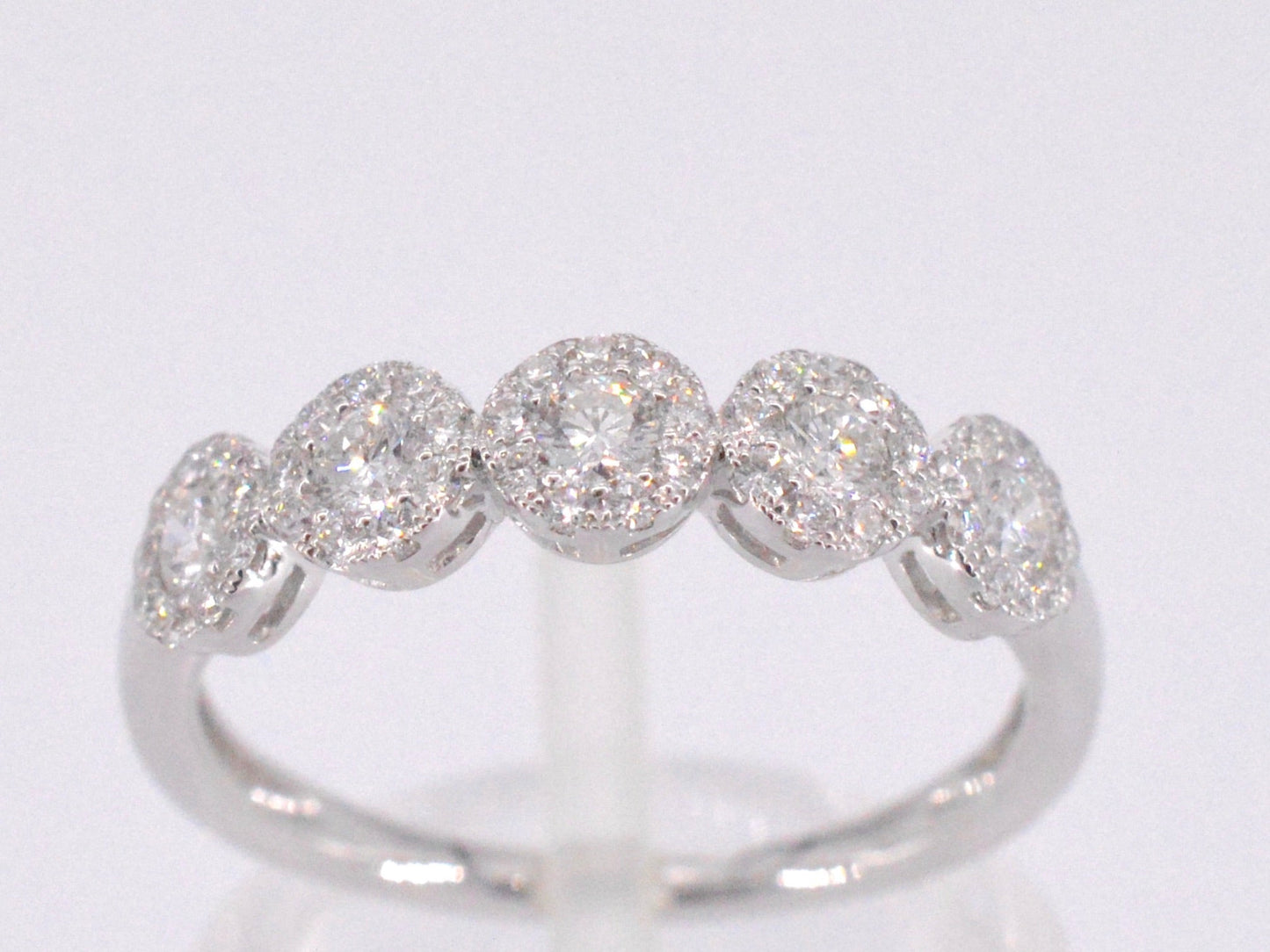 Witgouden ring met diamanten