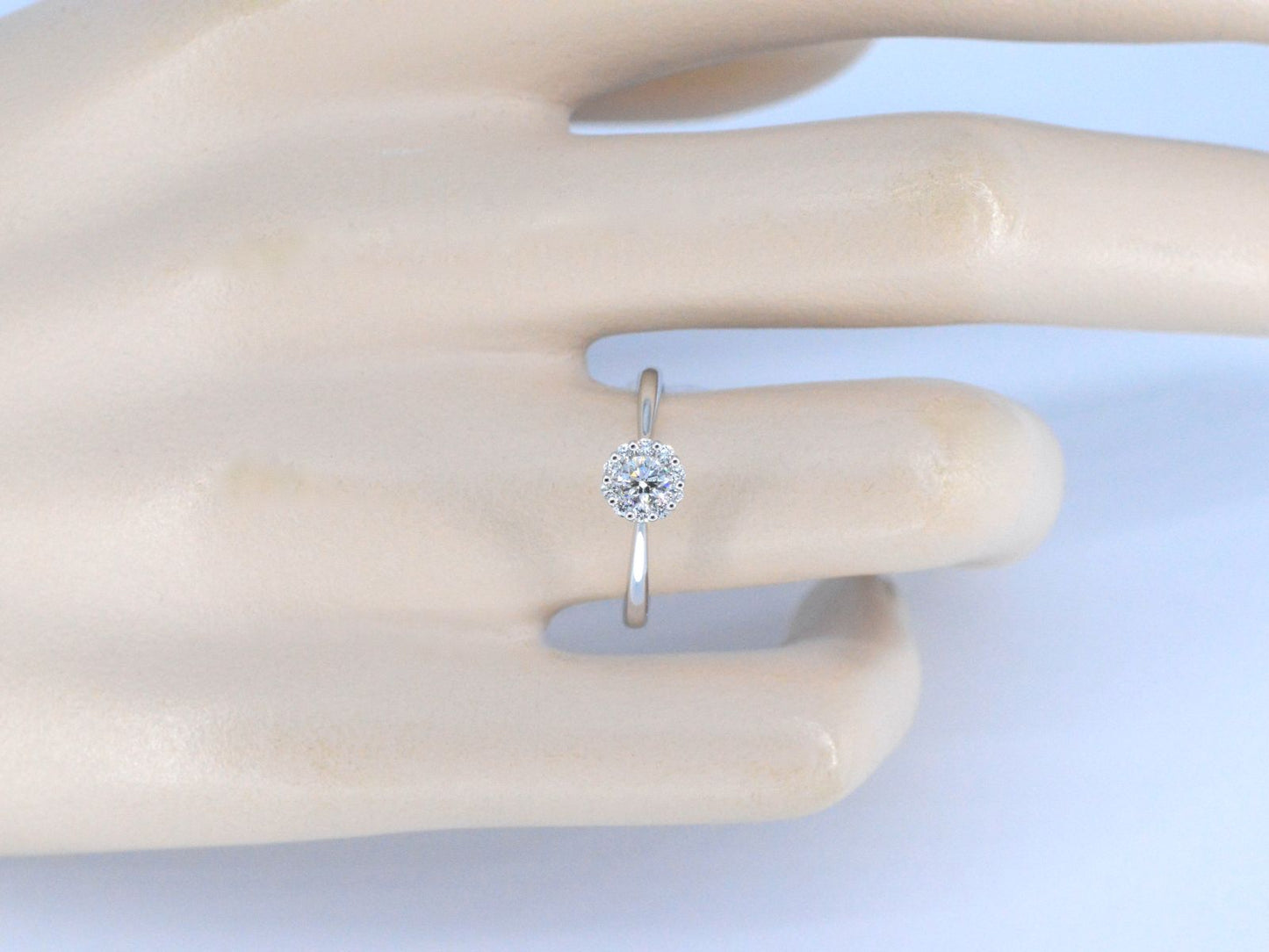 Witgouden ring met 0.35 carat diamant 1015-1