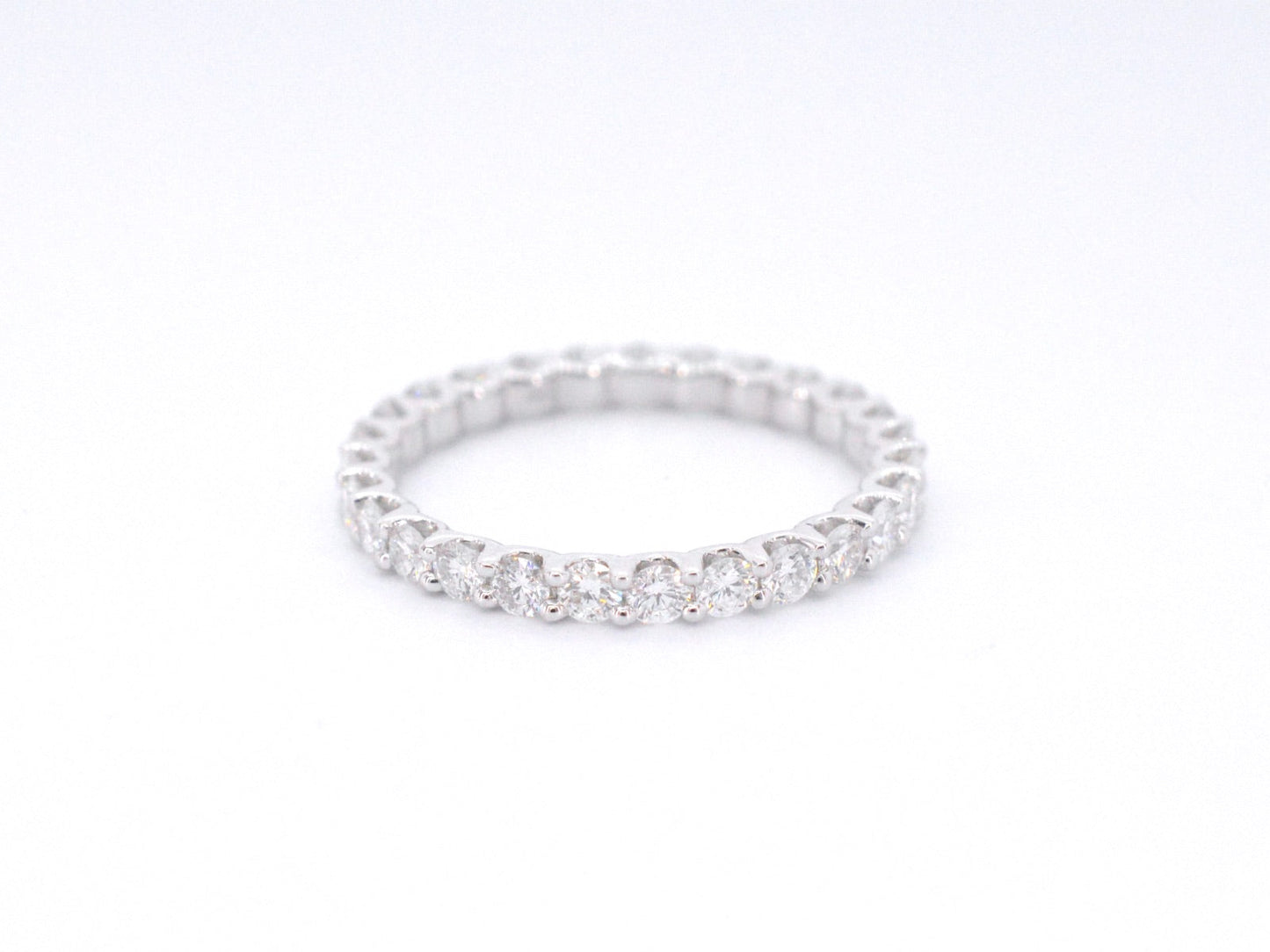 Witgouden alliance ring met briljant geslepen diamant 1041-3