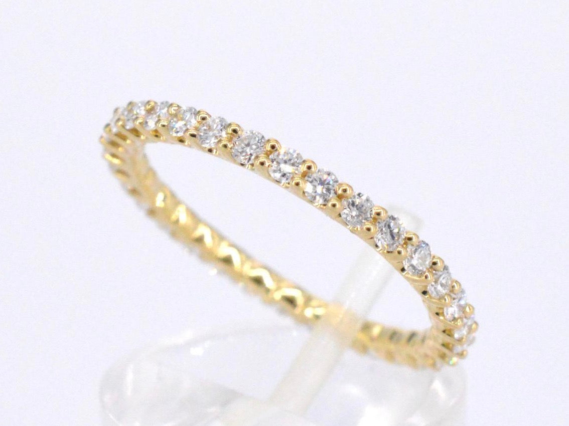 Gouden alliance ring met briljant geslepen diamant 1056-3