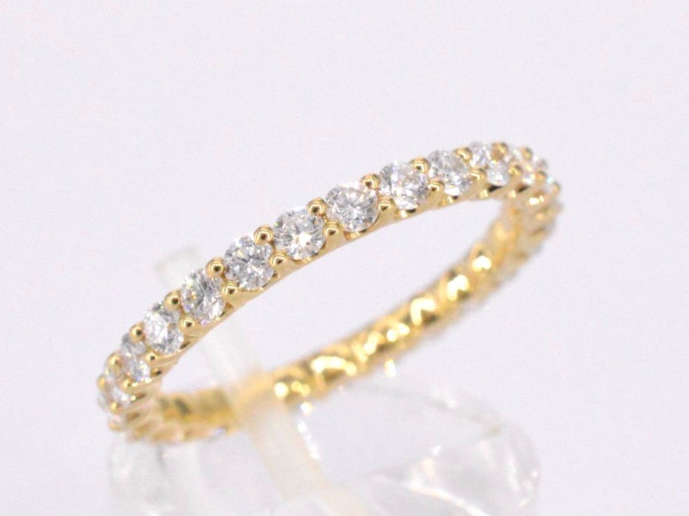 Gouden alliance ring met briljant geslepen diamant 1057-5