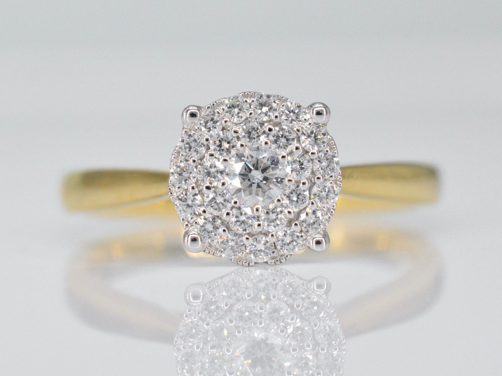 Gouden ring met diamanten 1060-5