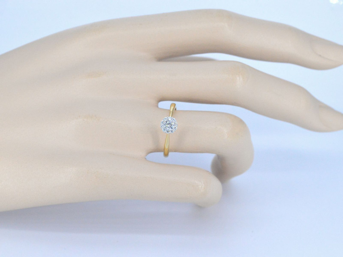 Gouden ring met 0.35 carat diamant