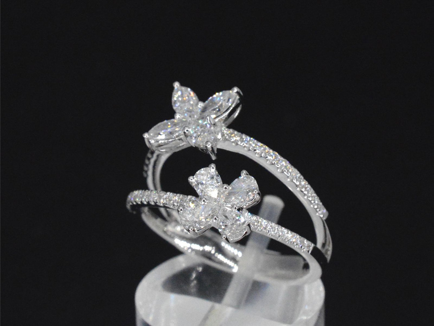 Witgouden ring met diamanten 1.30 carat
