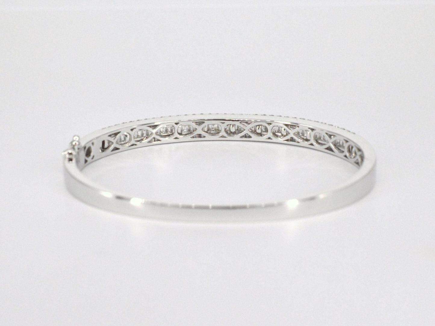 Armband met baguette en briljant geslepen diamanten