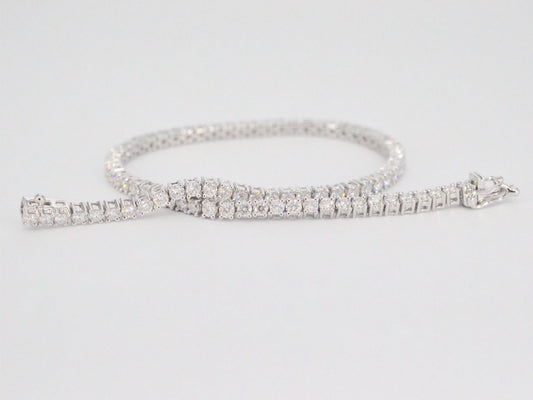 Witgouden tennisarmband met 3.00 carat diamanten