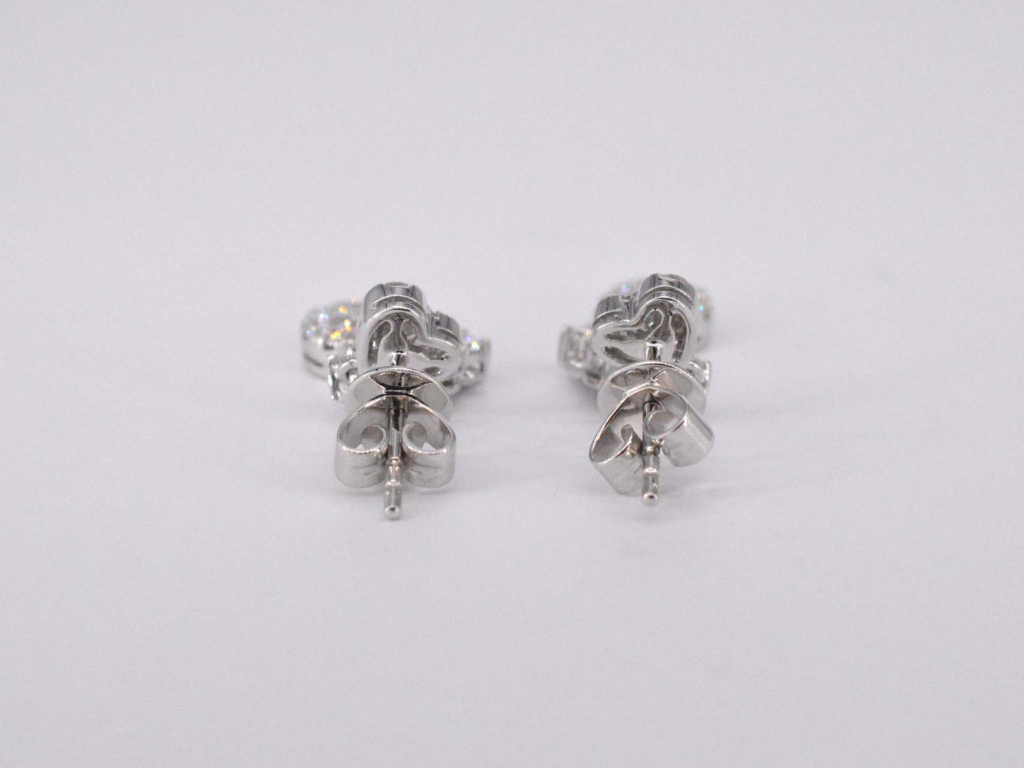 Weißgold-Diamantohrringe mit 1,50 Karat Diamanten