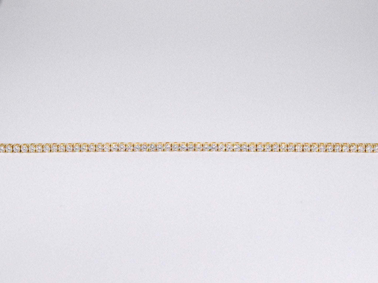 Gouden tennisarmband met 4.00 carat diamanten