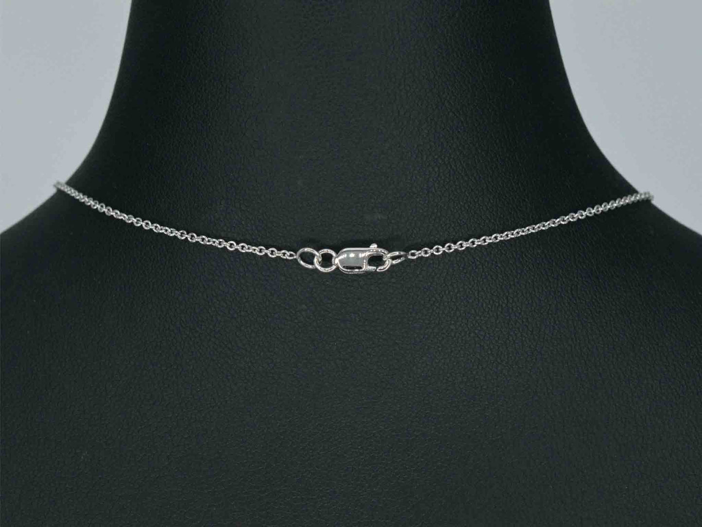 Goldener Tropfenanhänger und Halskette mit Diamanten