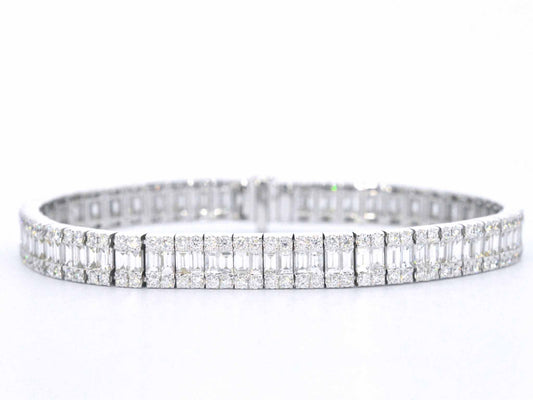 Witgouden exclusieve armband vol met diamanten