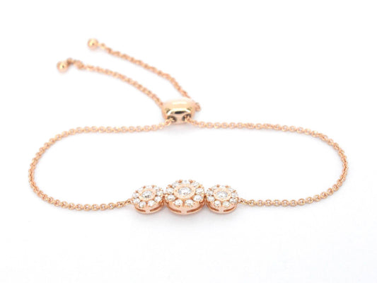 Rosegouden armband met diamanten 1223-5