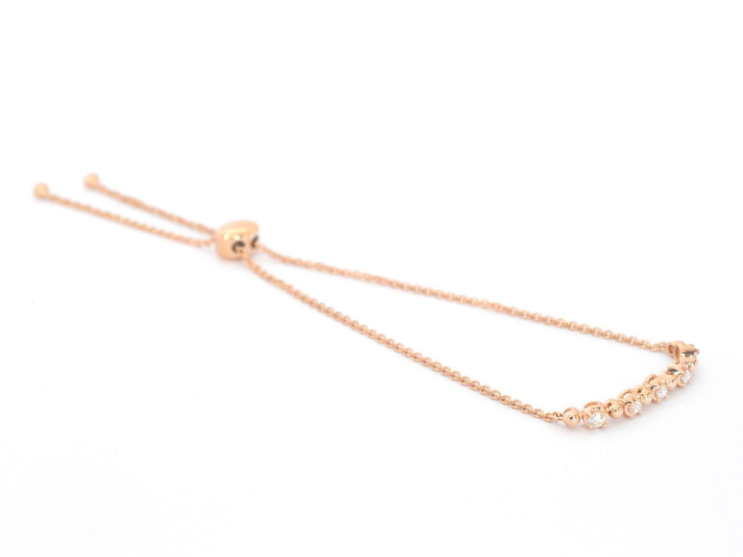 Rosegouden armband met diamanten