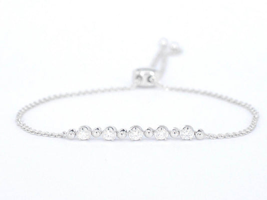 Witgouden armband met natuurlijke diamanten