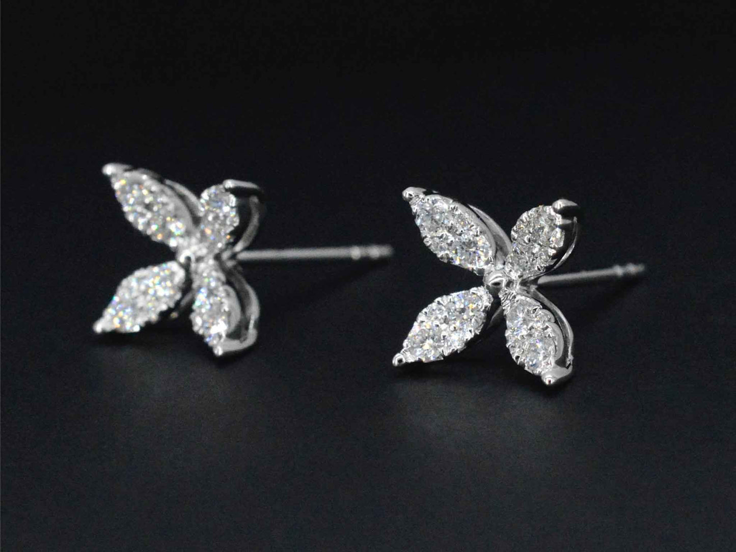 Diamantohrringe aus Weißgold