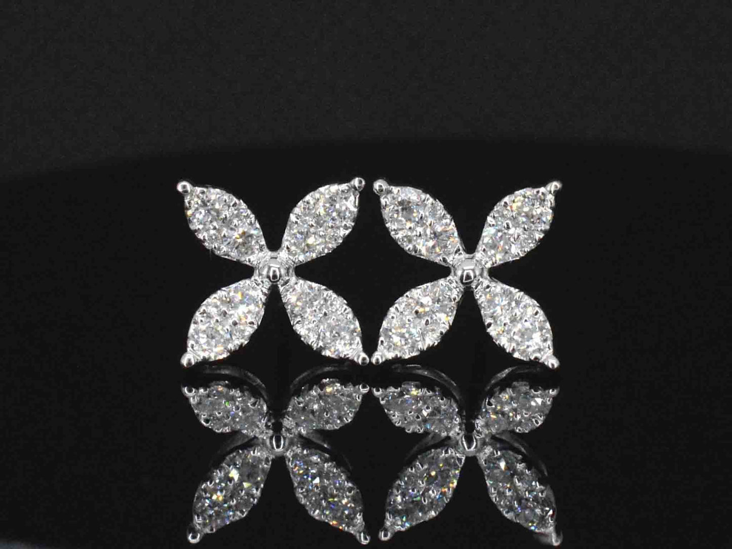 Diamantohrringe aus Weißgold