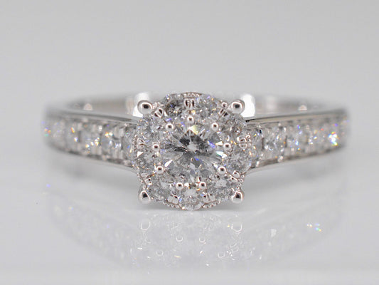 Witgouden entourage ring met diamanten 2006-5