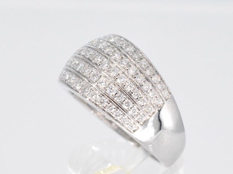 Witgouden ring met diamanten 1.00 carat