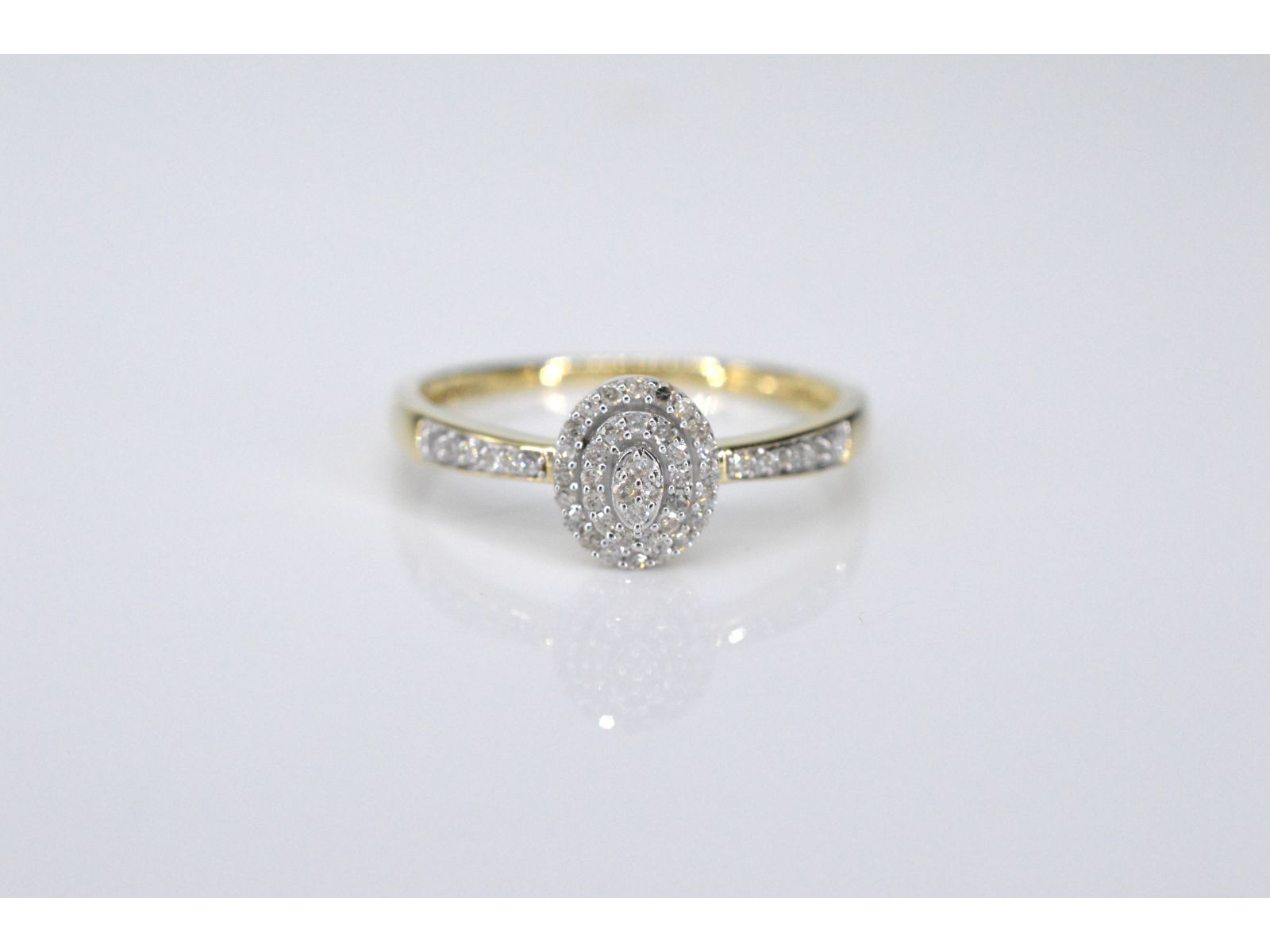 Gouden entourage ring met diamanten 2100-2