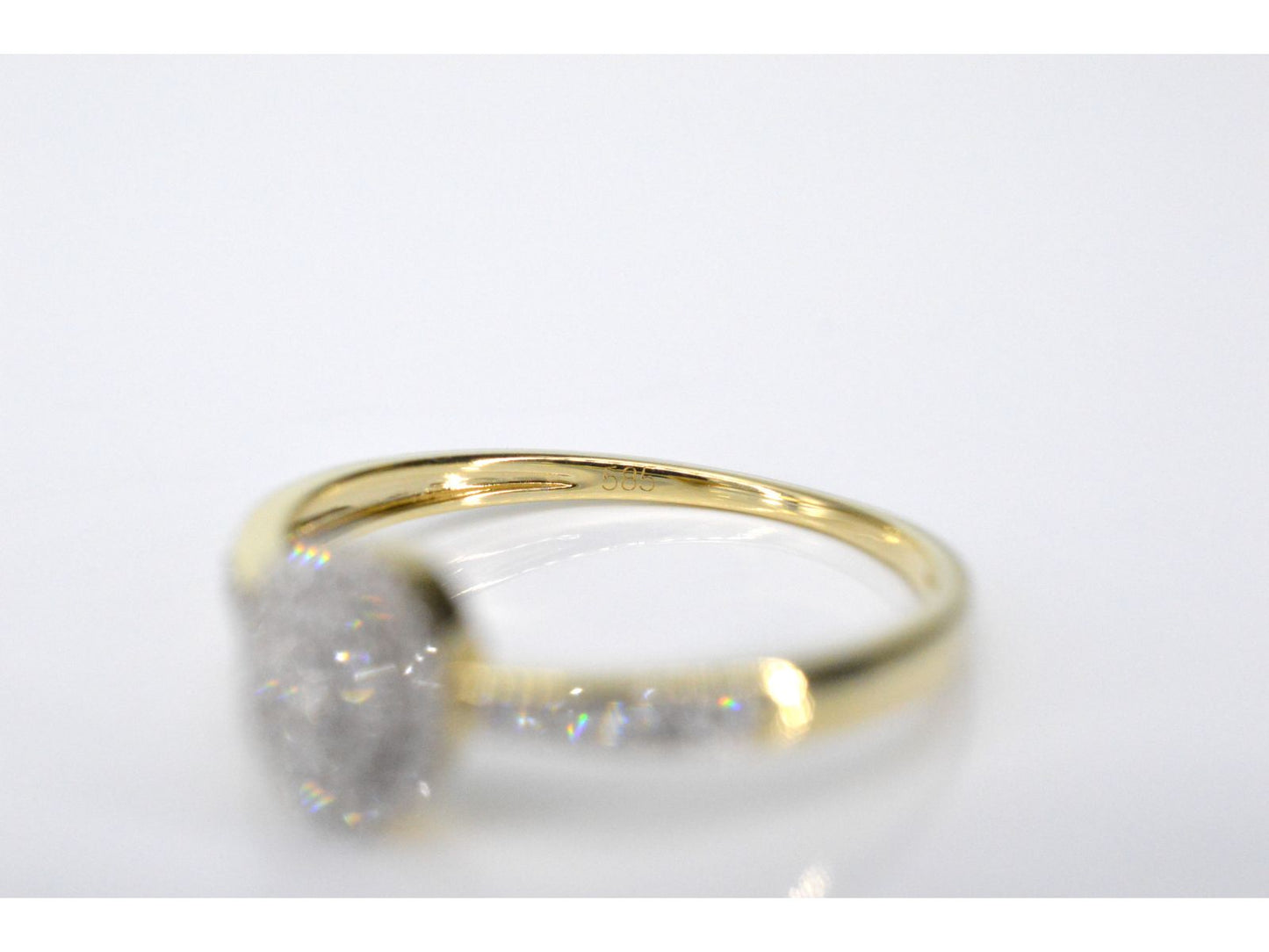 Gouden entourage ring met diamanten 2100-4