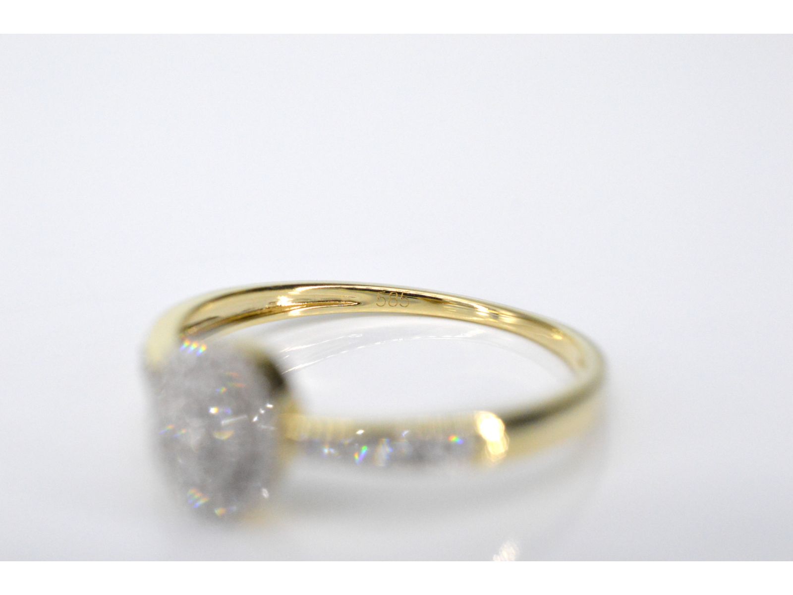 Gouden entourage ring met diamanten 2100-4