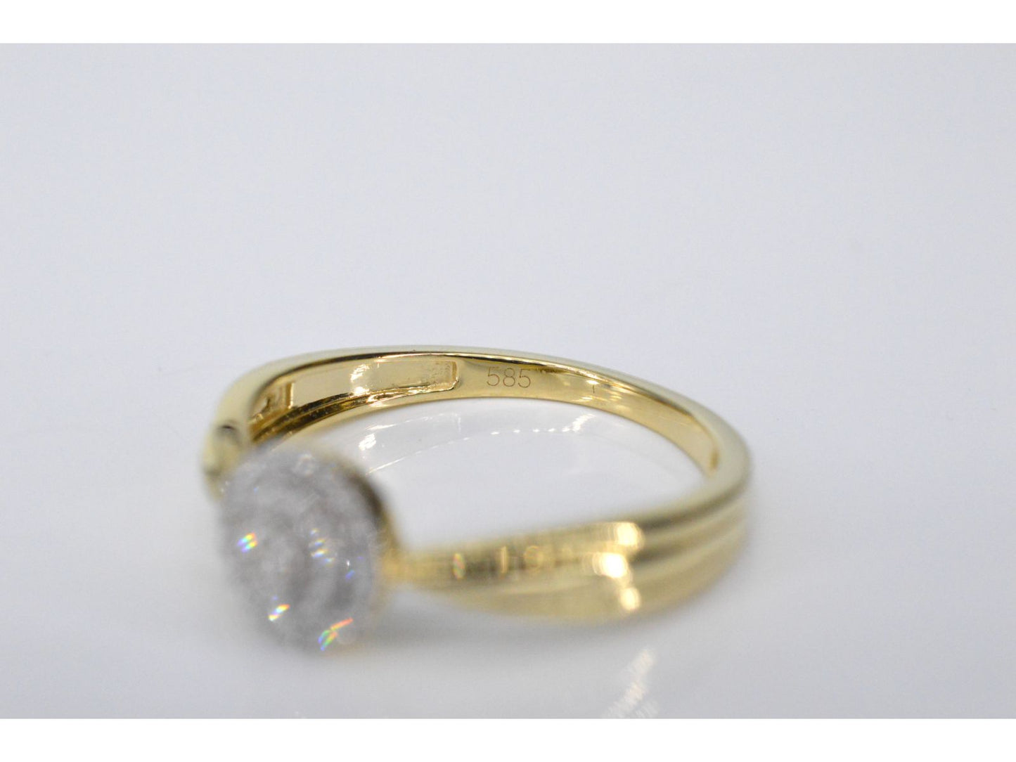 Gouden entourage ring met diamanten