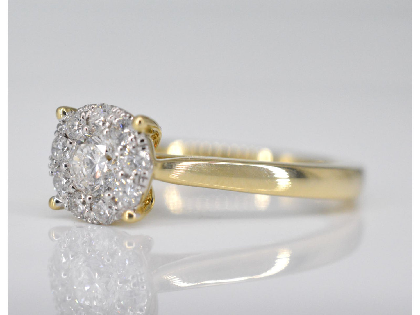 Gouden ring met diamant
