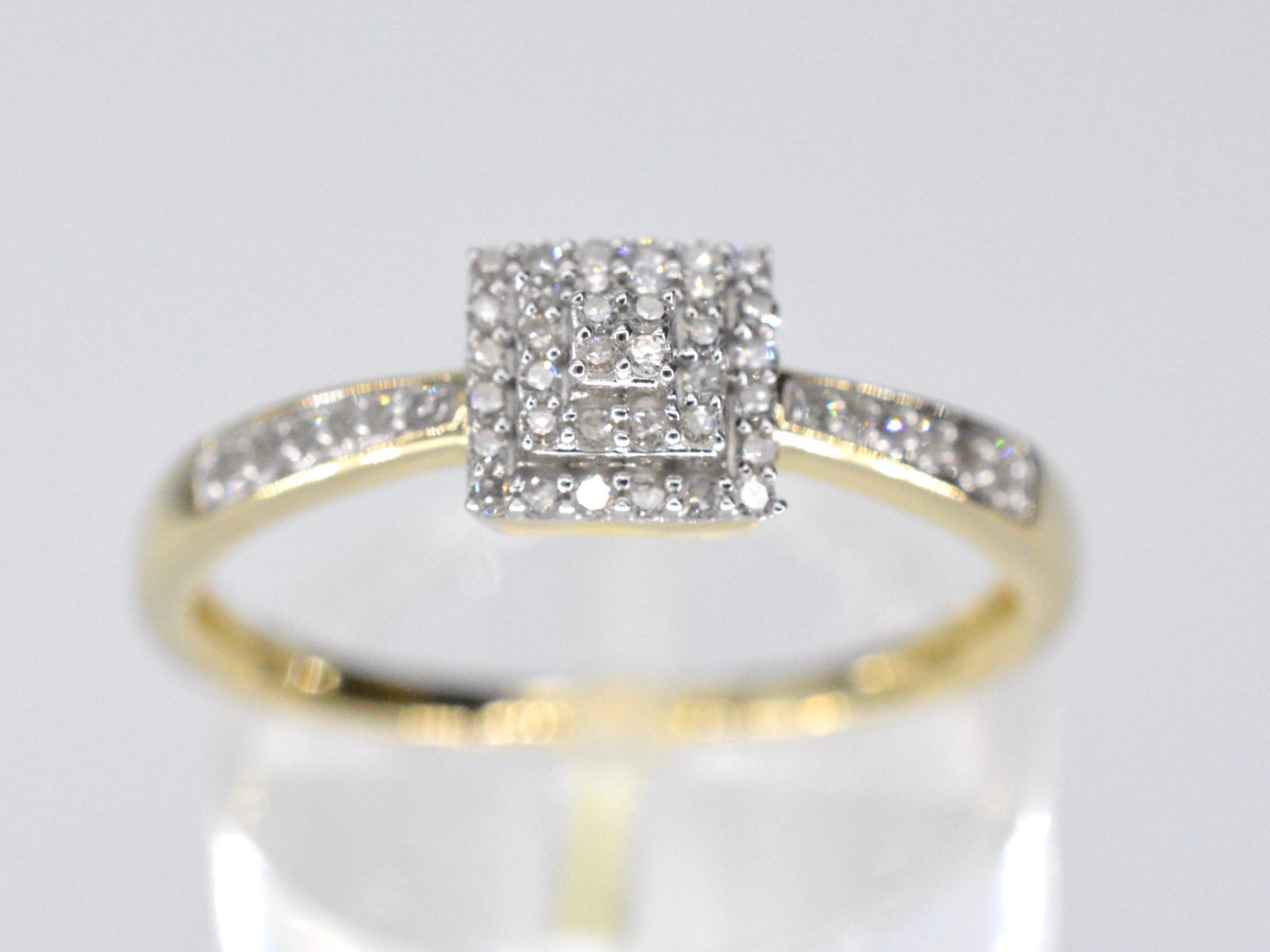 Gouden entourage ring met diamanten 2106-4