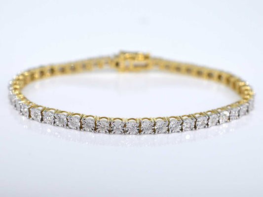 Gouden tennisarmband met diamanten 1.20 carat