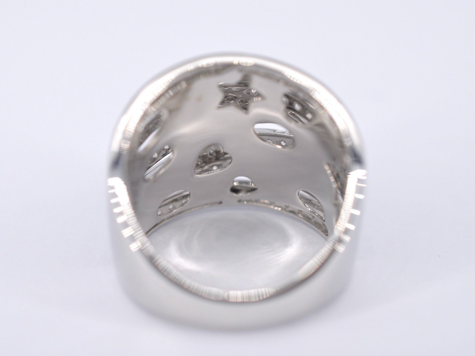 Witgouden design ring met briljanten diamanten 2176-5