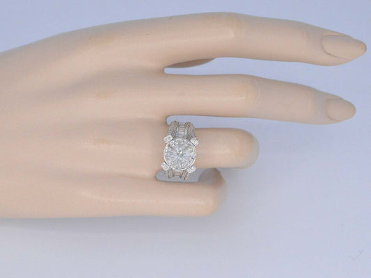 Witgouden ring met diamant 2.50 carat