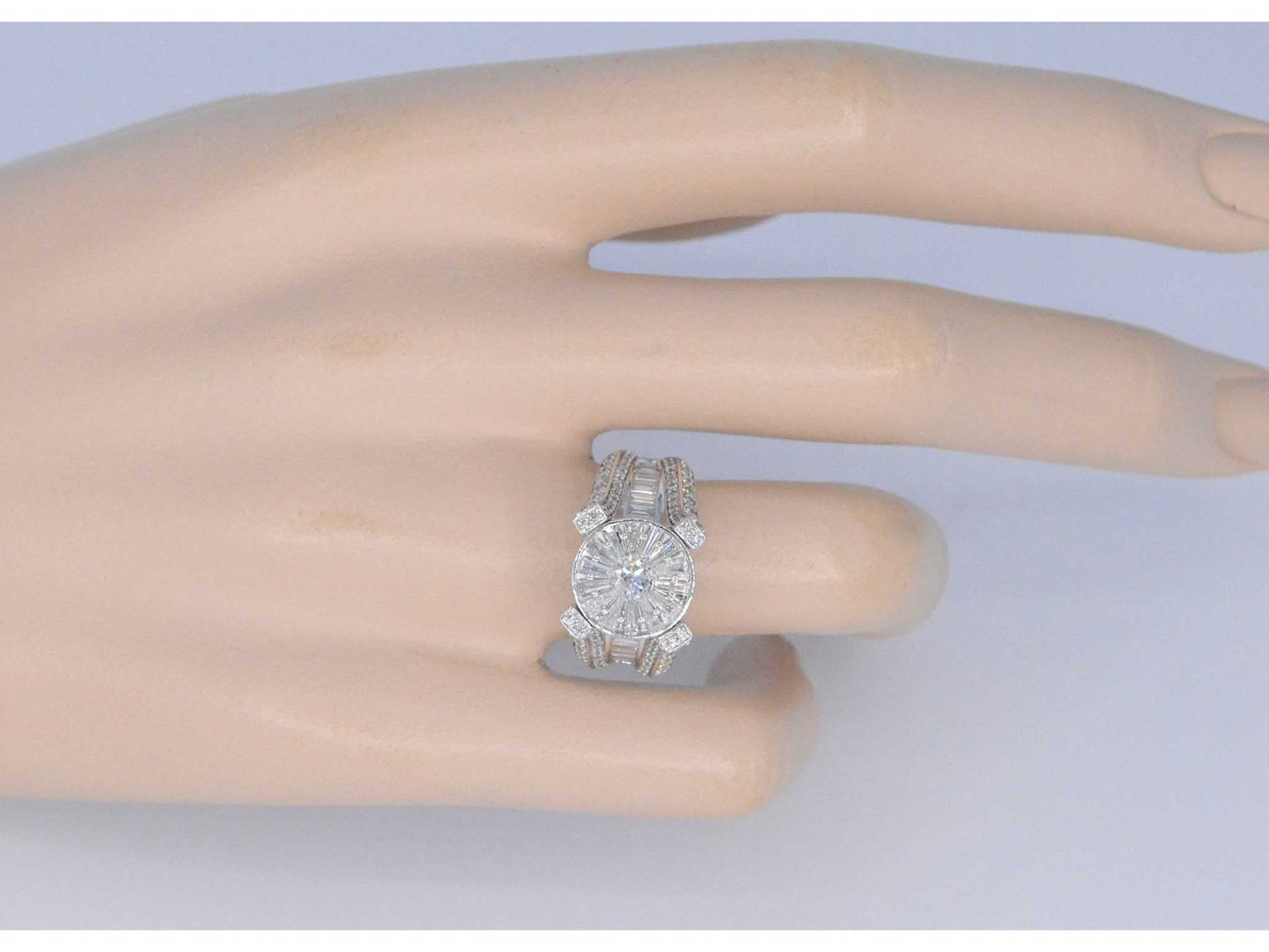 Witgouden ring met diamant 2.50 carat 2186-1