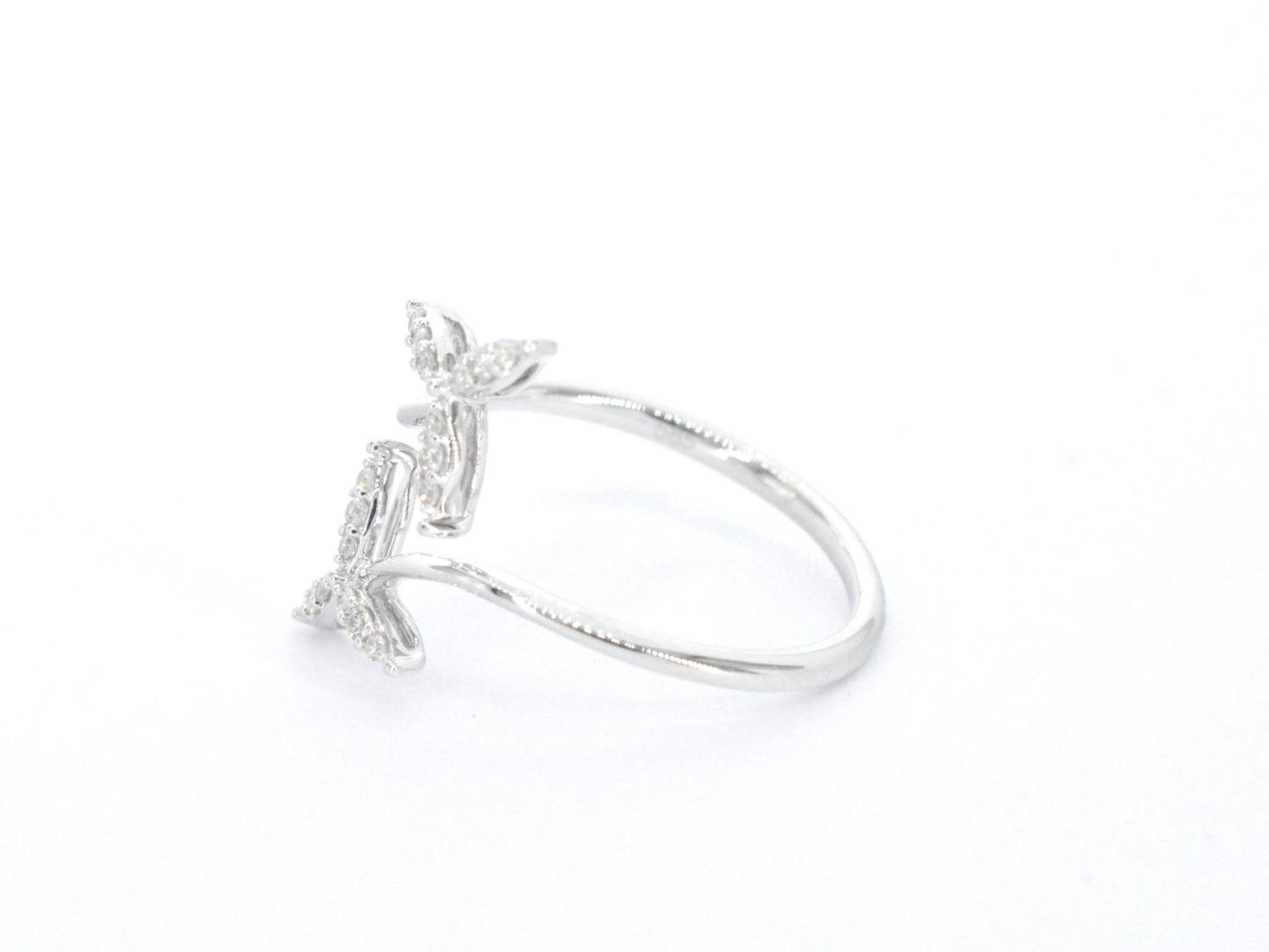 Witgouden ring met diamanten