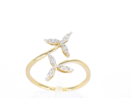 Gouden ring met diamanten 2335-8