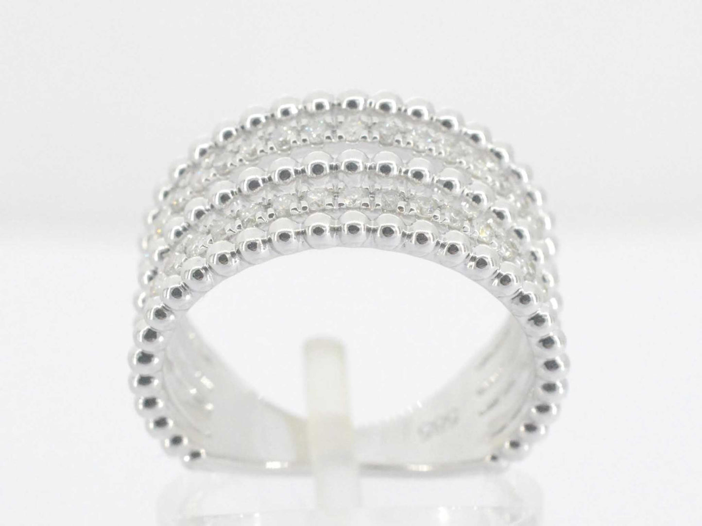 Witgouden rijring met diamanten