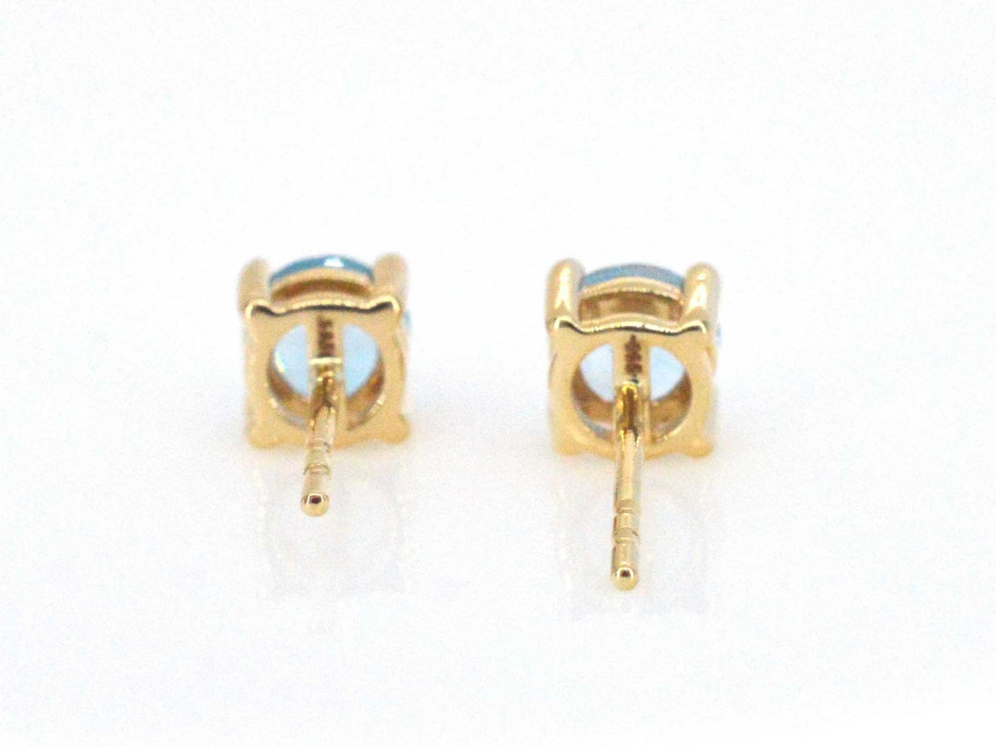 Gouden oorbellen met topaas 2399-5