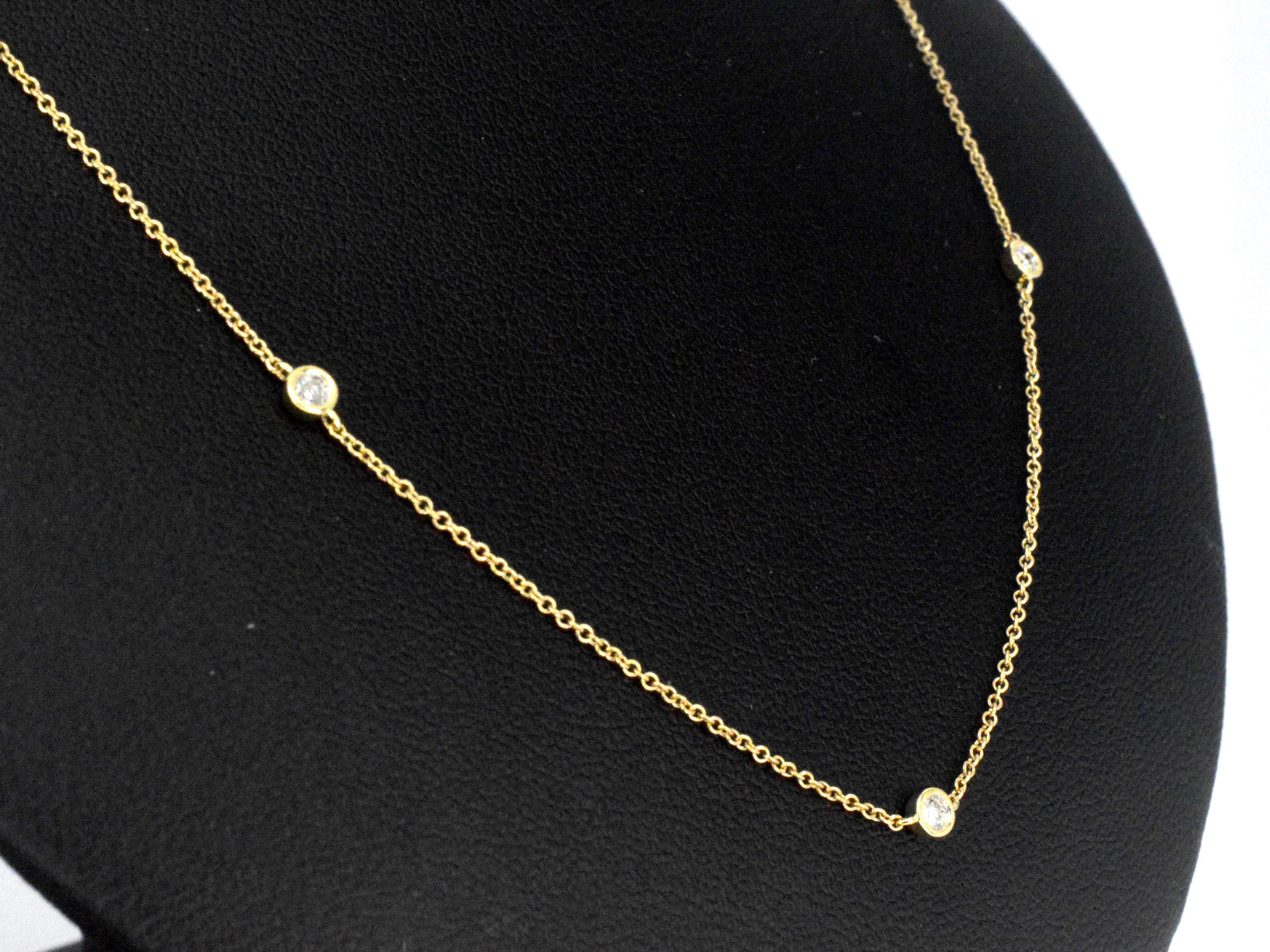 Gouden halscollier met natuurlijke diamanten
