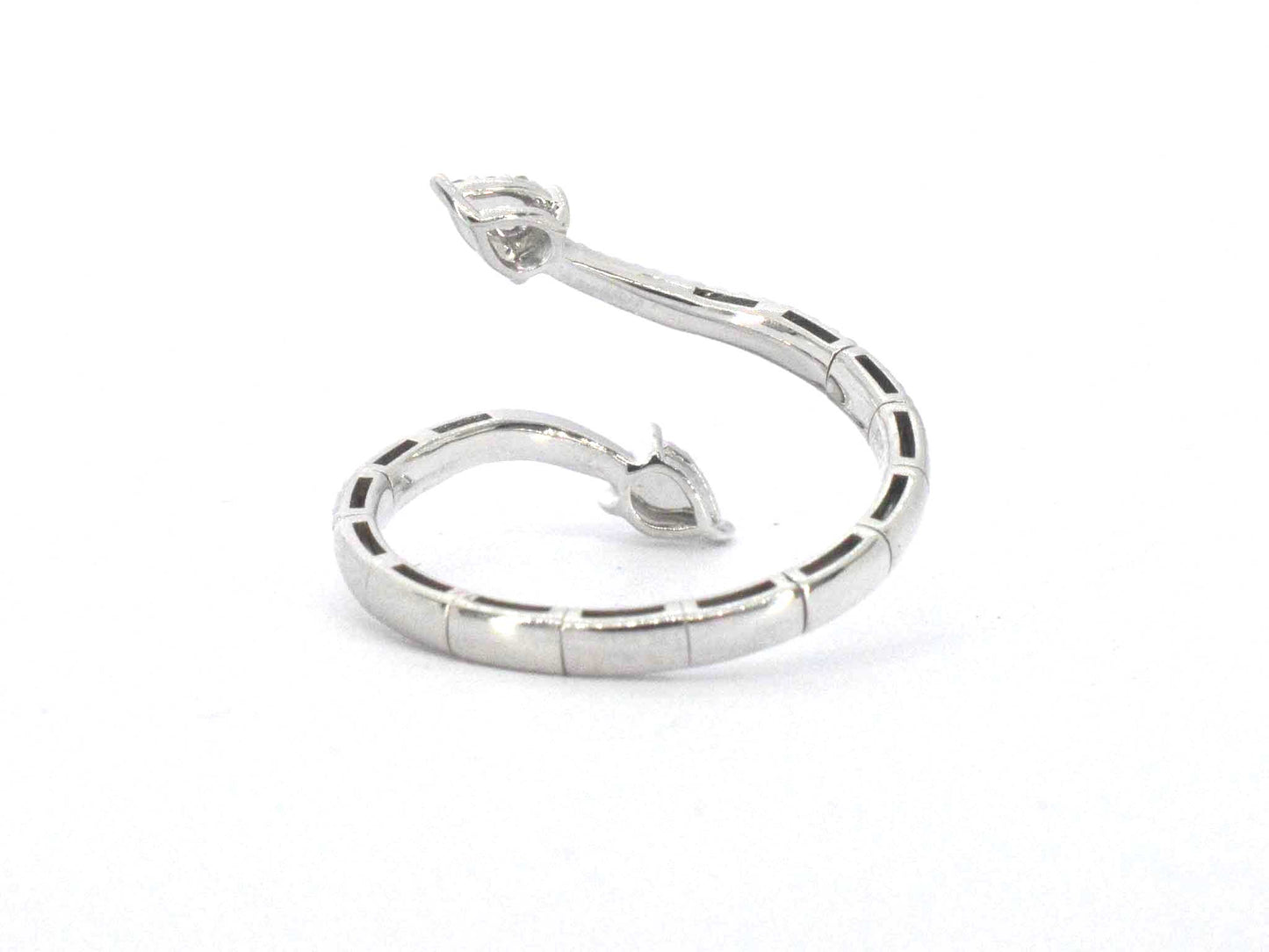 Witgouden design ring met natuurlijke diamanten