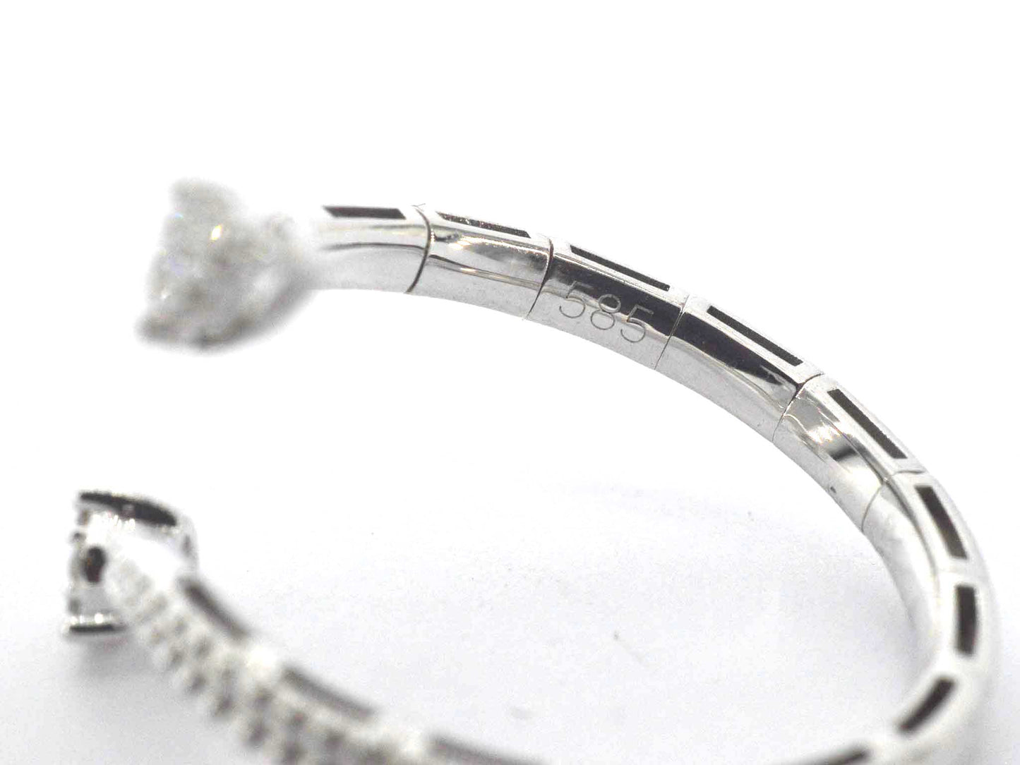 Witgouden design ring met natuurlijke diamanten