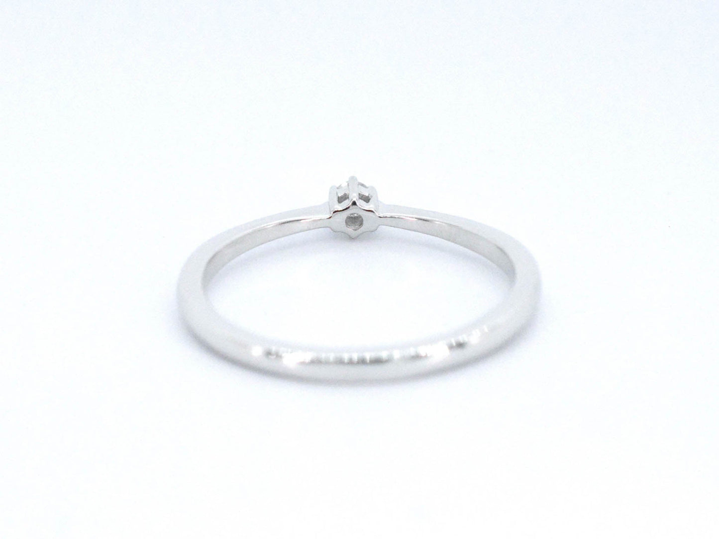 Witgouden ring solitaire met een briljant geslepen diamant 2501-5